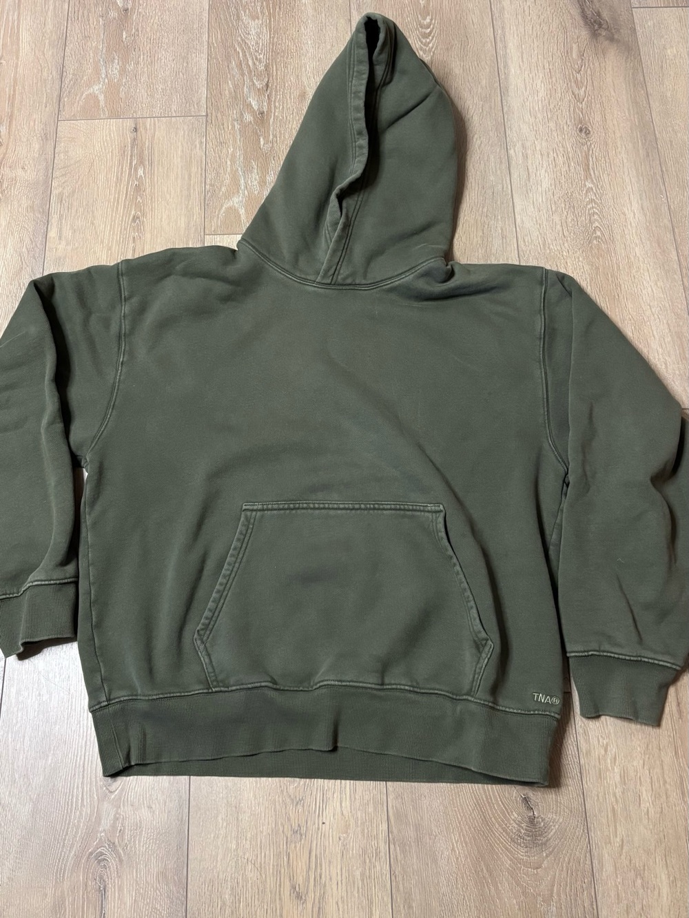 Men's Olive Green Hooded Sweatshirt